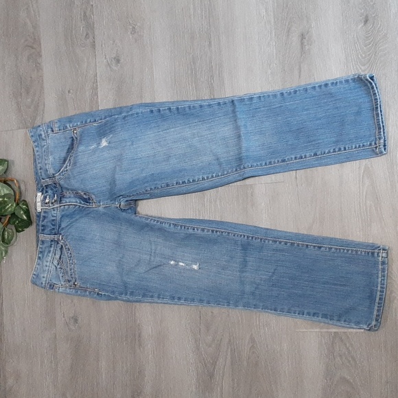 Tommy Hilfiger Low Rise Crop Distressed Jeans - Picture 2 of 13